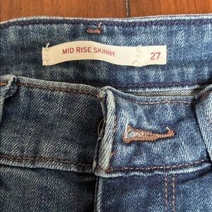 Women's Blue Straight Leg Jeans